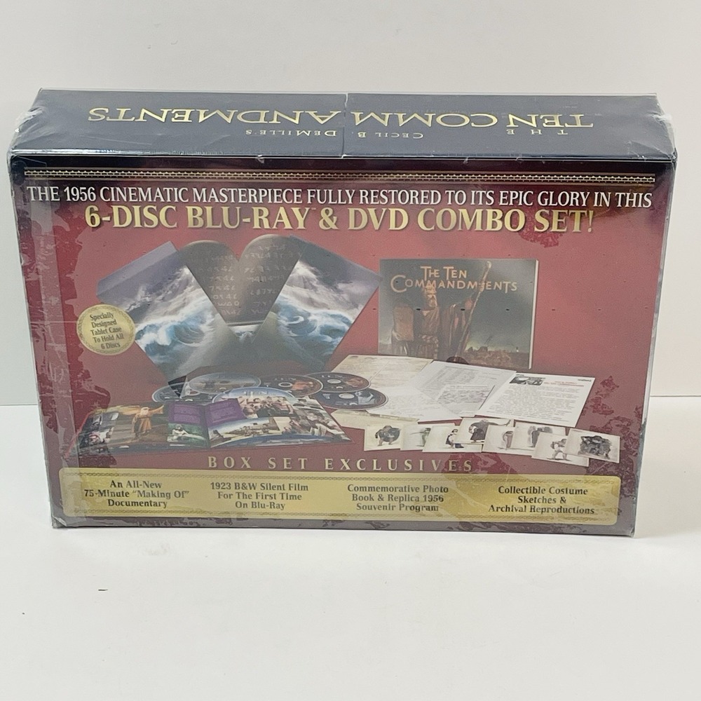 Sealed Ten Commandments Movie Cecil B. Demille Limited Edition DVD Box Set - Picture 3 of 6